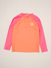 Miss Pink Sun Printed Bikini With Rash Guard - Image 6 of 6