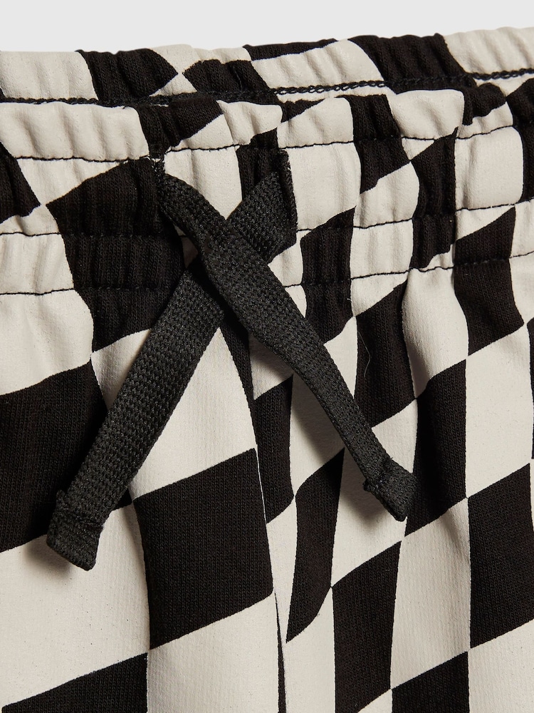 River Island Black Checkerboard T-Shirt And Shorts Set - Image 5 of 5 River Island Black Checkerboard T-Shirt And Shorts Set - Image 5 of 5