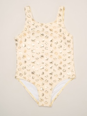 Miss Yellow Lemon And Stripe Printed Swimsuit With Poncho And Sunglasses - Image 2 of 5