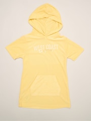 Miss Yellow Lemon And Stripe Printed Swimsuit With Poncho And Sunglasses - Image 4 of 5