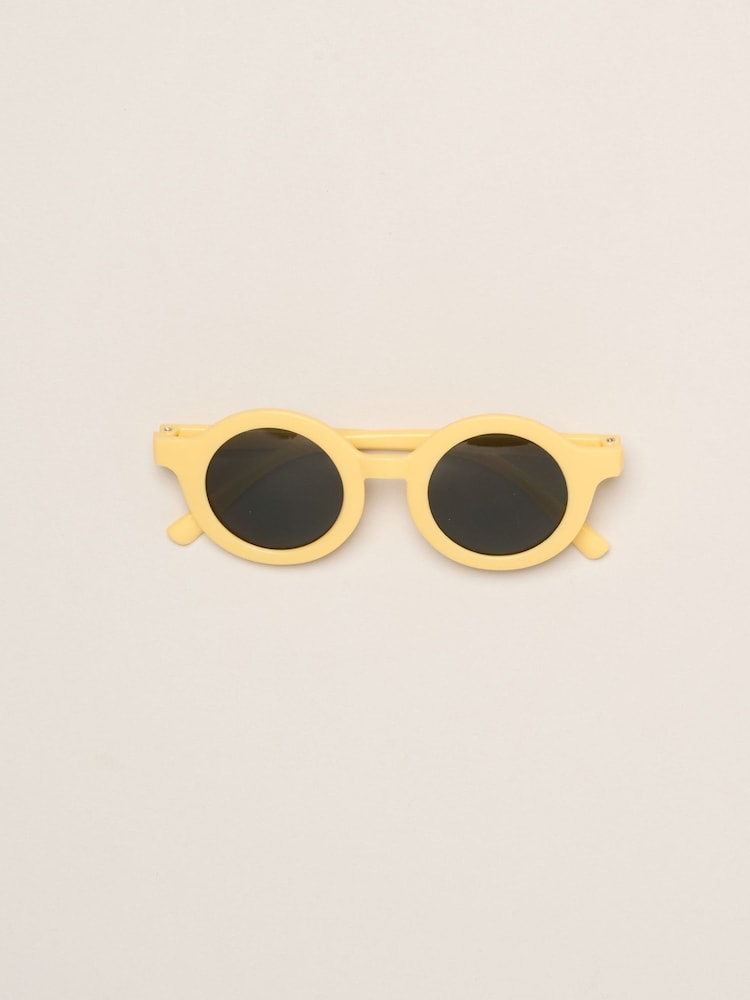 Miss Yellow Lemon And Stripe Printed Swimsuit With Poncho And Sunglasses - Image 5 of 5