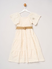 Miss Textured Dress And Belt Outfit Set - Εικόνα 1 από 3