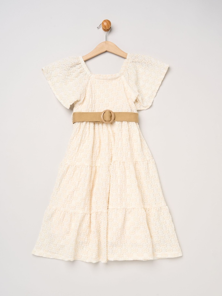 Miss Textured Dress And Belt Outfit Set - Εικόνα 2 από 3 Miss Textured Dress And Belt Outfit Set - Εικόνα 2 από 3