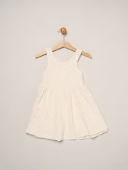 Miss White Textured Dress And Headband Outfit Set - Image 3 of 5