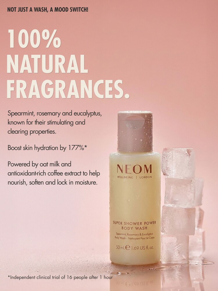 NEOM Super Shower Power Body Wash 50ml - Image 5 of 5 NEOM Super Shower Power Body Wash 50ml - Image 5 of 5