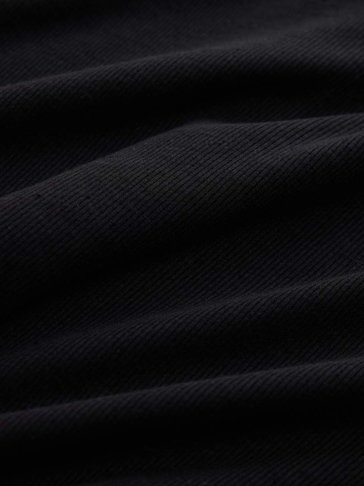 Negru - Long Sleeve Ribbed Button Up Cardigan - Imaginea 8 din 8 Negru - Long Sleeve Ribbed Button Up Cardigan - Imaginea 8 din 8