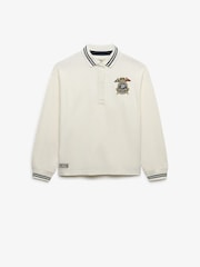 أبيض - بلوزة رغبي بشعار Crest من Superdry - Image 6 of 7