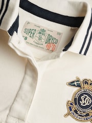 أبيض - بلوزة رغبي بشعار Crest من Superdry - Image 7 of 7