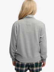 Grå - Superdry Athletic Essentials Graphic Half Zip-genser - Bilde 5 av 6