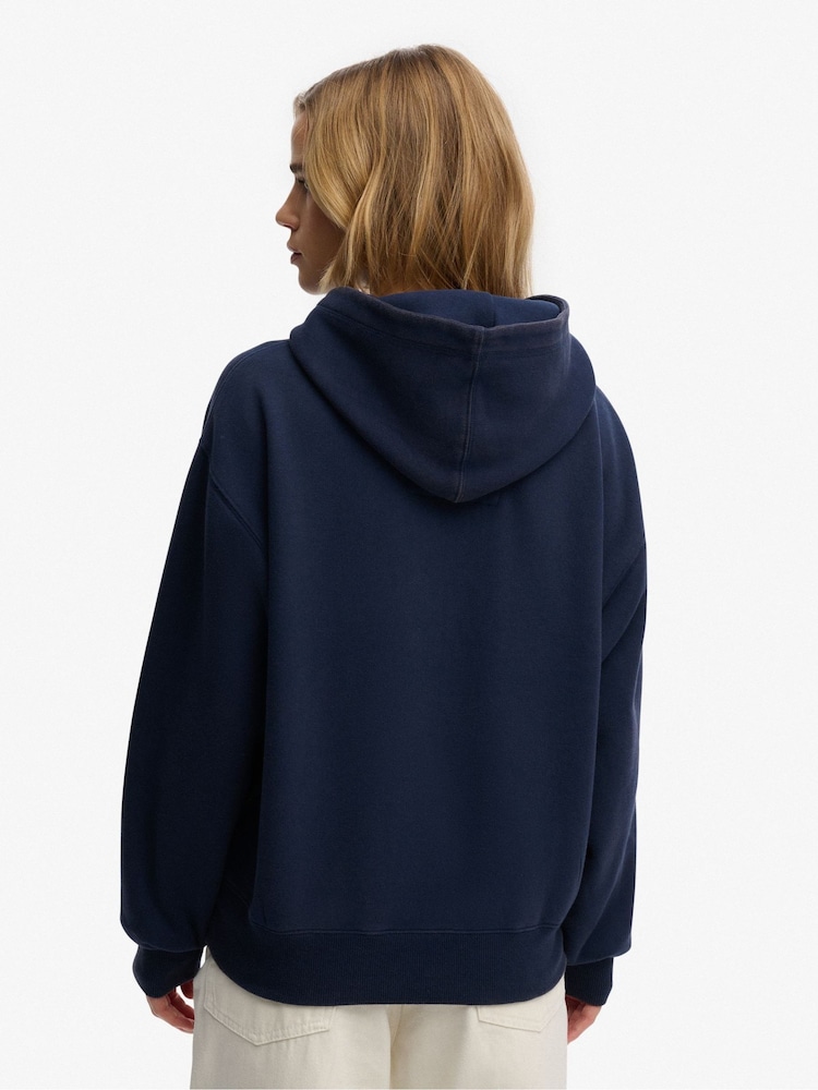 Superdry Blue Heritage Hamptons Hoodie - Image 2 of 7 Superdry Blue Heritage Hamptons Hoodie - Image 2 of 7
