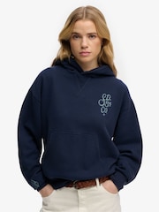 Superdry Blue Heritage Hamptons Hoodie - Image 3 of 7