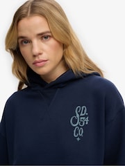 Superdry Blue Heritage Hamptons Hoodie - Image 5 of 7