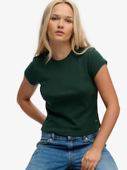 Superdry Green Athletic Essential T-Shirt - Image 1 of 8