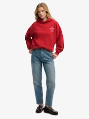 Superdry Red Heritage Hamptons Hoodie - Image 4 of 7