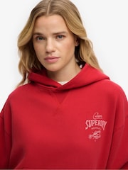 Superdry Red Heritage Hamptons Hoodie - Image 5 of 7