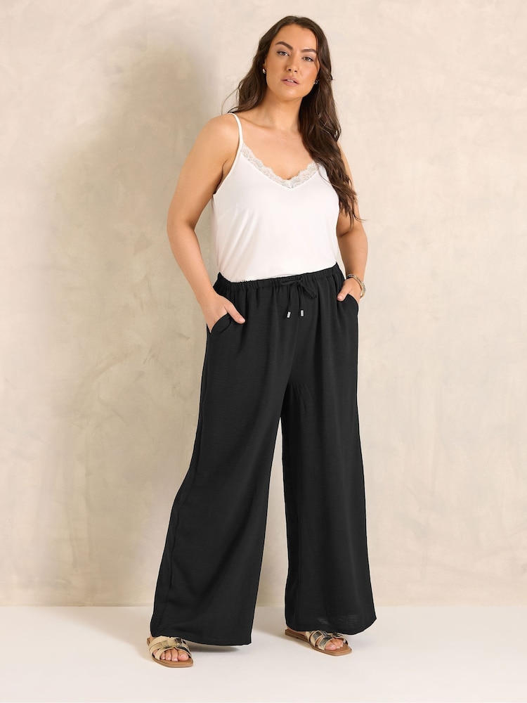 Evans Black Airflow Trousers - Image 1 of 4