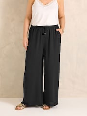 Evans Black Airflow Trousers - Image 2 of 4