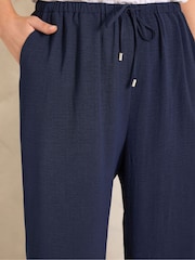 Evans Blue Wide Leg Airflow Trousers - Image 4 of 5