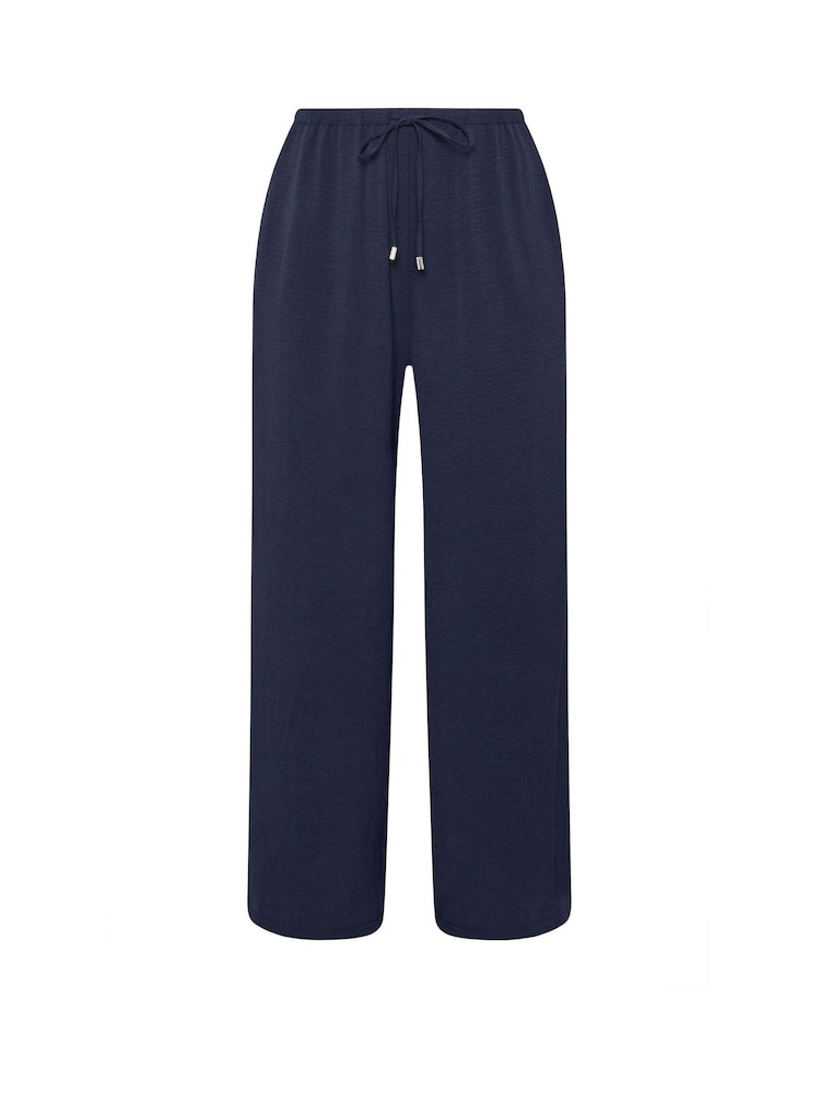 Evans Blue Wide Leg Airflow Trousers - Image 5 of 5