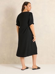 Evans Jersey Crepe Tea Dress - Imagen 2 de 5