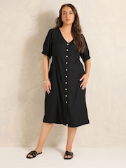 Evans Jersey Crepe Tea Dress - Imagen 3 de 5