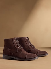 ブラウン スエード - Russell & Bromley Portobello レースアップブーツ - 画像 2 / 7