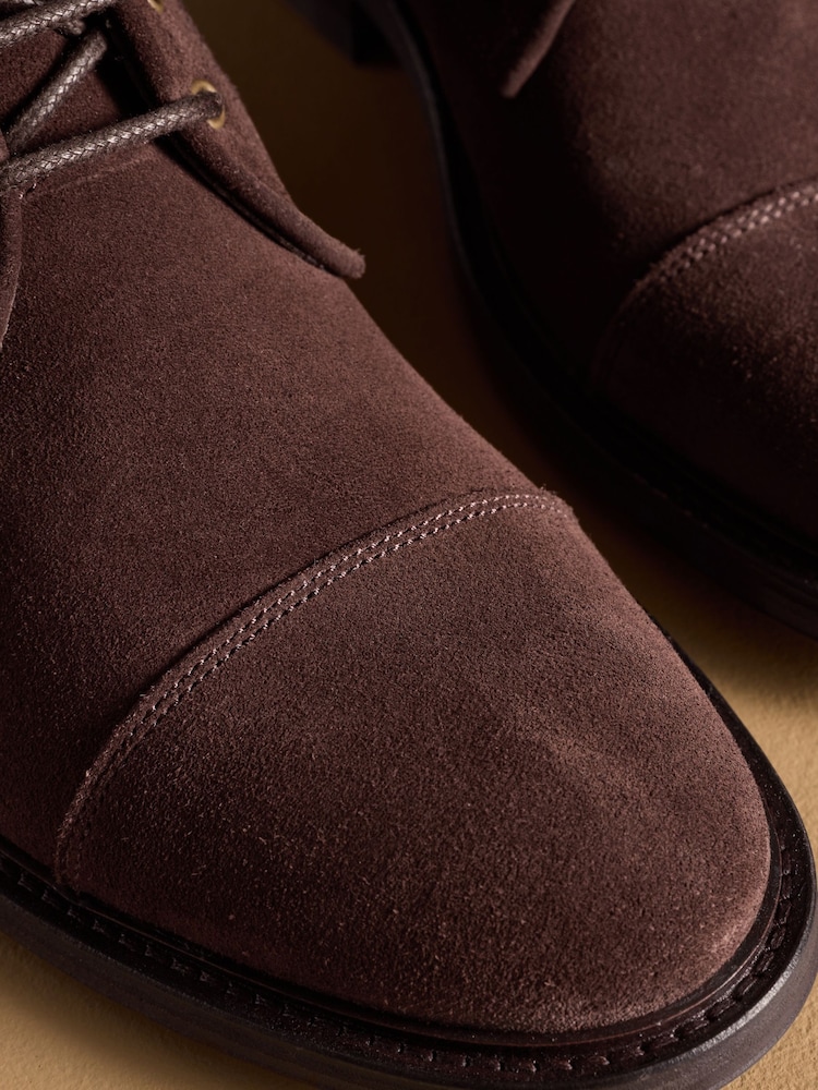 Buy Russell & Bromley Brown Suede Portobello Lace-Up Boots  display picture 3