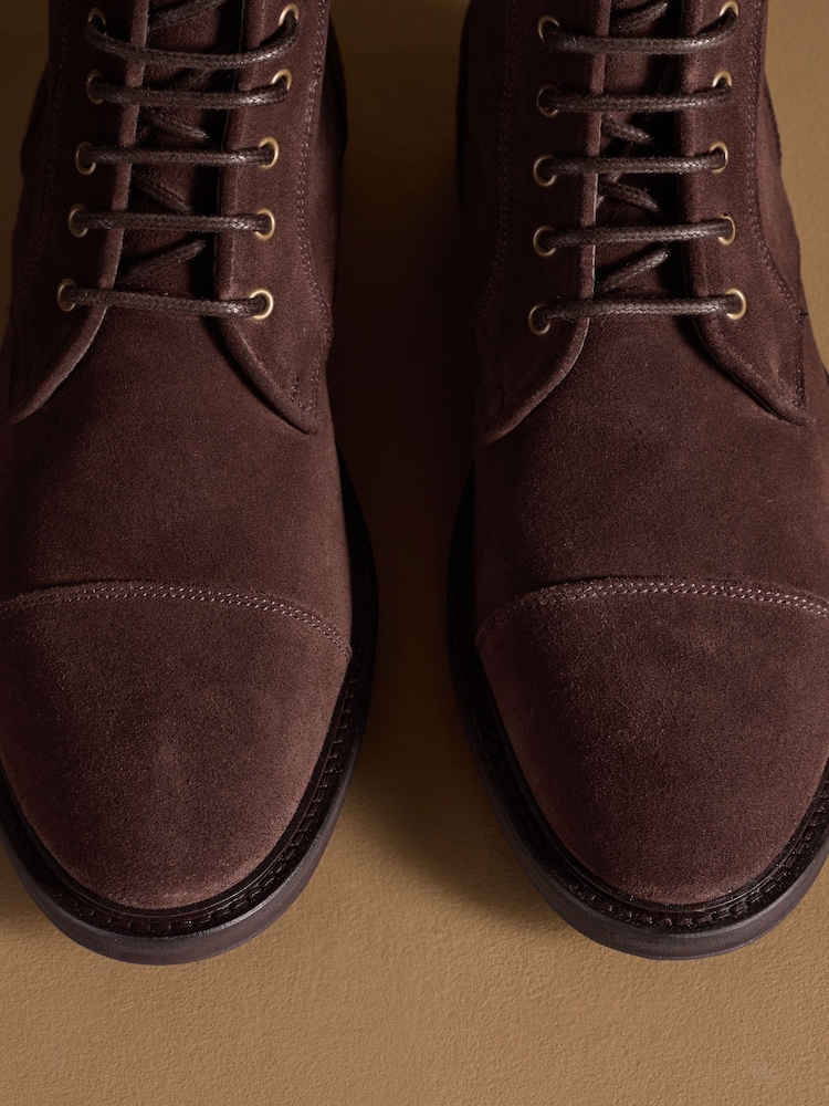 ブラウン スエード - Russell & Bromley Portobello レースアップブーツ - 画像 7 / 7