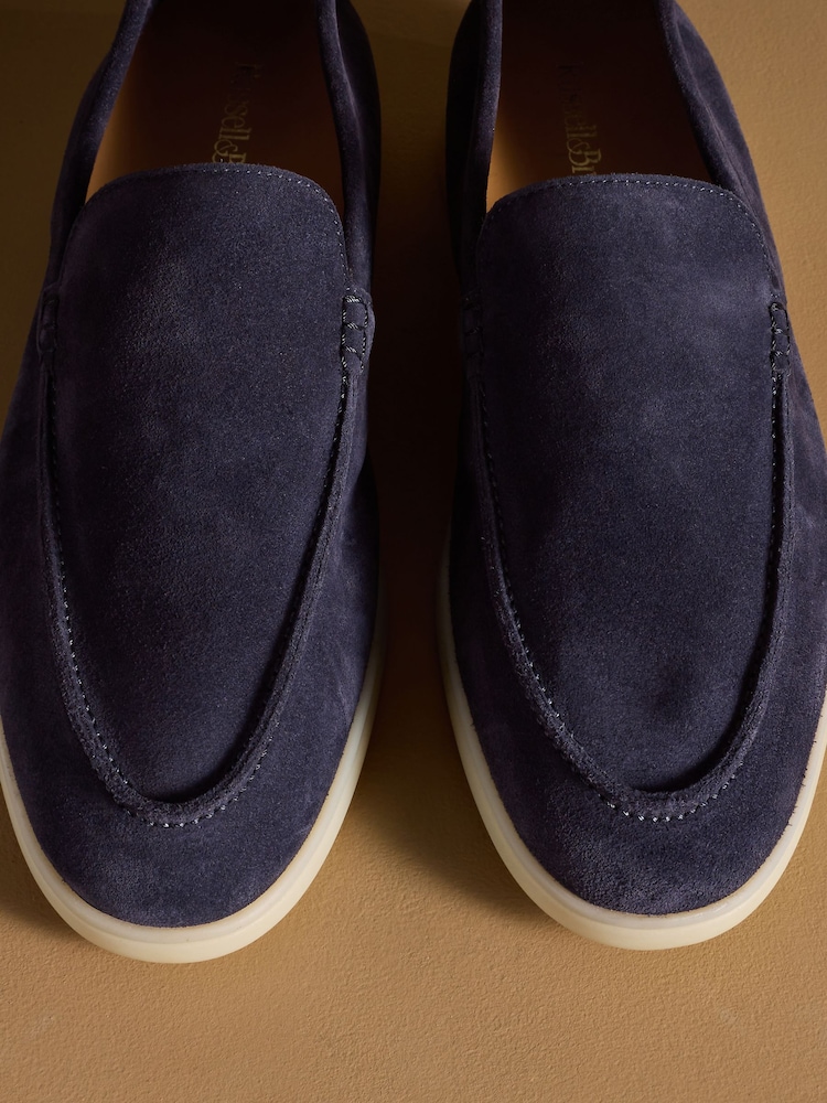 Russell & Bromley Navy Carmel Soft Loafers - Image 12 of 12