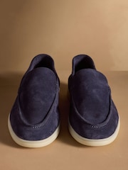 Russell & Bromley Navy Carmel Soft Loafers - Image 8 of 12