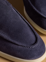 Russell & Bromley Navy Carmel Soft Loafers - Image 9 of 12