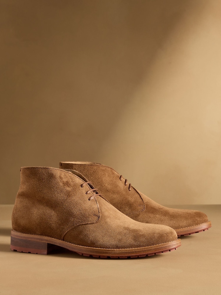 Russell & Bromley Tan Brown Penshaw Lace Up Boots - Image 1 of 6