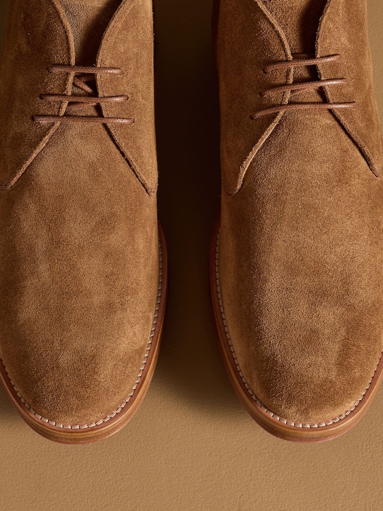 Russell & Bromley Tan Brown Penshaw Lace Up Boots - Image 6 of 6