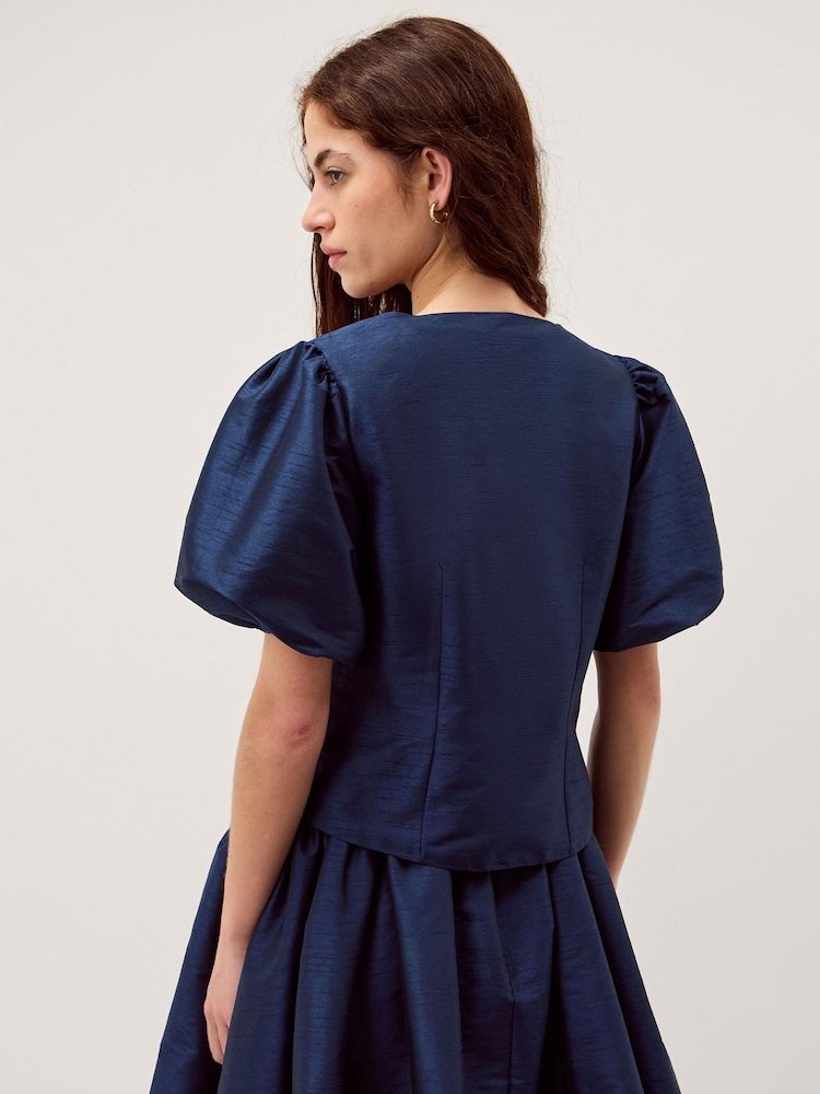 Monsoon Mila Puff Sleeve Bow Jacket - Bild 2 von 4 Monsoon Mila Puff Sleeve Bow Jacket - Bild 2 von 4