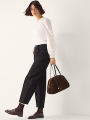 Monsoon Cream Flossy Embroidered Sleeve Top - Image 4 of 6