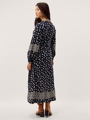 Monsoon Bonny フローラルプリント ジャージ ミディドレス - 画像 4 / 6