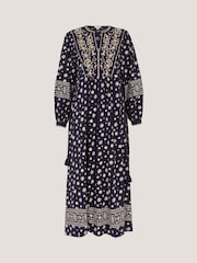 Monsoon Bonny フローラルプリント ジャージ ミディドレス - 画像 6 / 6