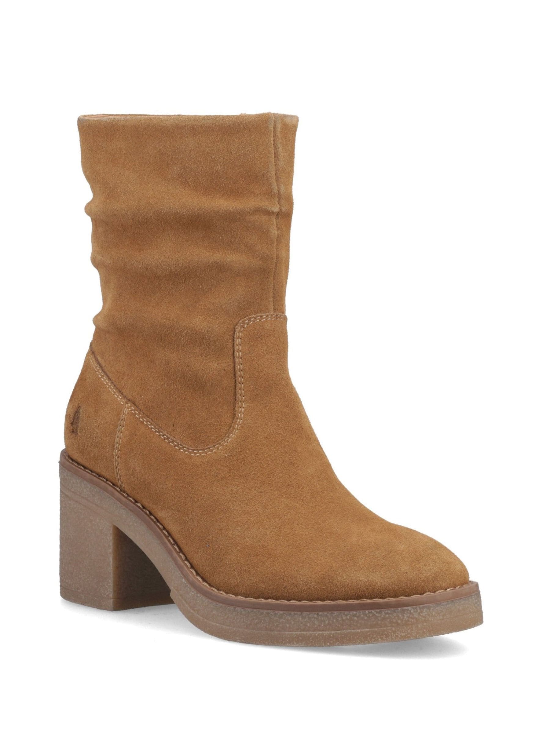 Hush Puppies Women's Tan Flora Ruched Boot In | : Size 8 - Image 2