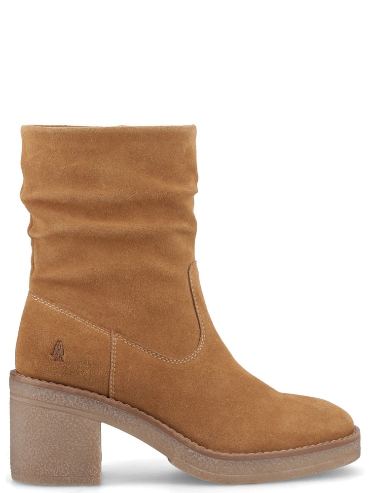 Hush Puppies Brown Womens Flora Ruched Boots - Image 1 of 3 Hush Puppies Brown Womens Flora Ruched Boots - Image 1 of 3