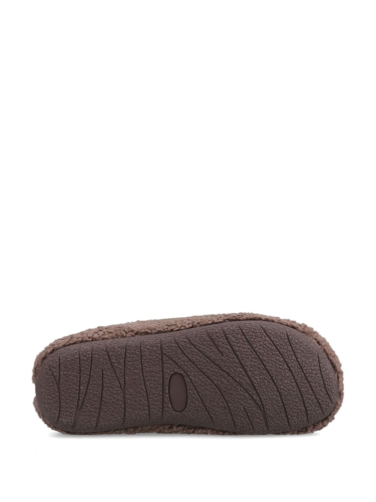 Hush Puppies Brown Good Slipper Teddy Mule - Image 2 of 2