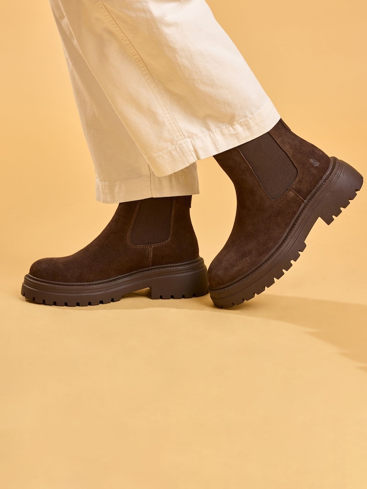 Hush Puppies Brown Rose Chelsea Boots - Image 1 of 4 Hush Puppies Brown Rose Chelsea Boots - Image 1 of 4