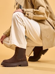 Hush Puppies Brown Rose Chelsea Boots - Image 2 of 4