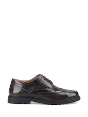 Hush Puppies Brown Verity Hi Shine Brogue Shoes - Image 3 of 6