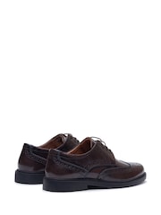 Hush Puppies Brown Verity Hi Shine Brogue Shoes - Image 4 of 6
