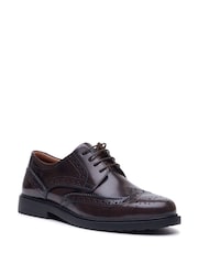 Hush Puppies Brown Verity Hi Shine Brogue Shoes - Image 5 of 6