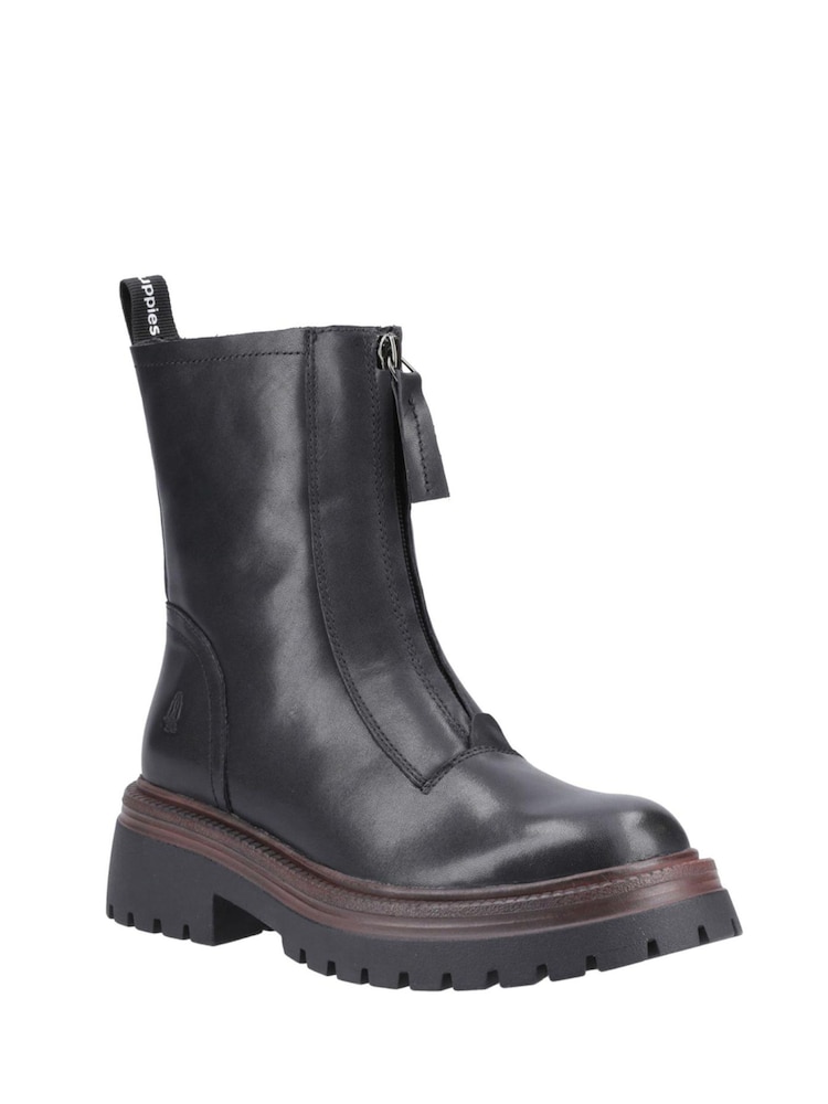 Hush Puppies Black Roxanna Zip Boots - Image 1 of 5 Hush Puppies Black Roxanna Zip Boots - Image 1 of 5