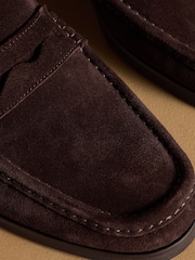 Russell & Bromley Brown Southgate Classic Saddle Loafers - Image 9 of 12