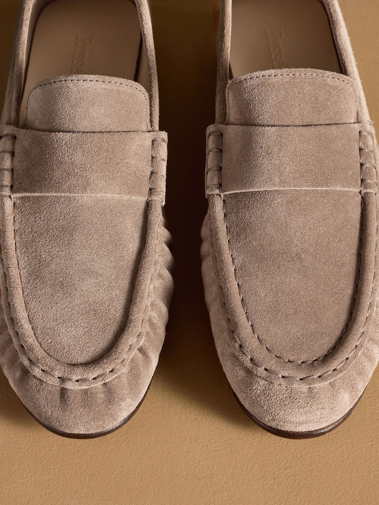 Russell & Bromley Brown Apley Moccasin Loafers - Image 12 of 12