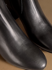 Russell & Bromley Black Upton Low Block Heel Ankle Boots - Image 4 of 7