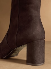 Brun - Russell & Bromley Upton Tall knæhøje støvler med blokhæl - Billede 6 af 7